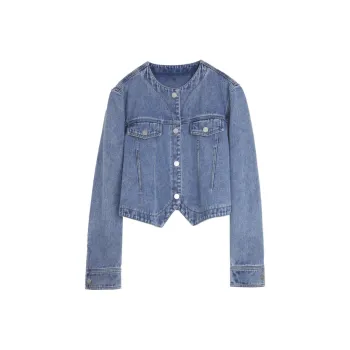 ELLE Denim Jackets Women's Blue