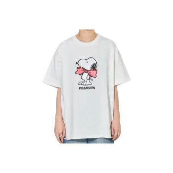 Peanuts X FREAK'S STORE T Shirts Women's Gray White
