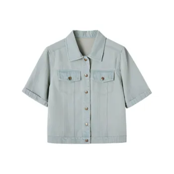 Mt SS24 Denim Jacket Women's Light Denim Blue