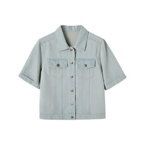 Mt SS24 Denim Jacket Women's Light Denim Blue