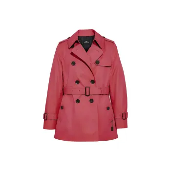COACH SS22 Trench Coat Women's Watermelon Red