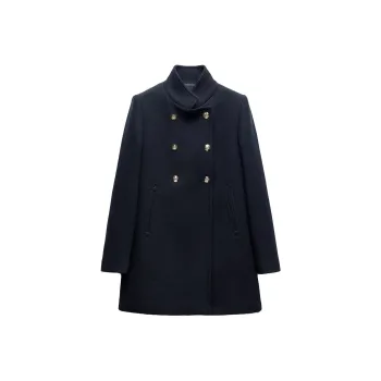 ZARA Coats Women's Blue