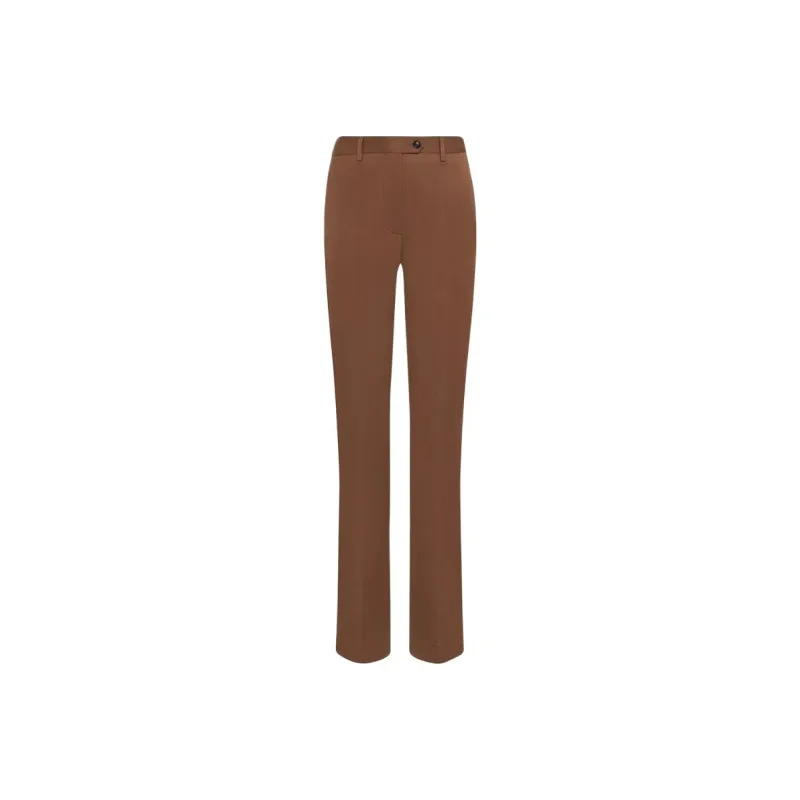 KITON Trousers Virgin Wool Casual Pants Women's Brown-0