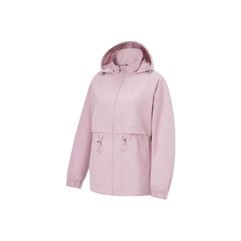 LINING Fitness Series Trench Coats Women's Lotus Red Purple-0