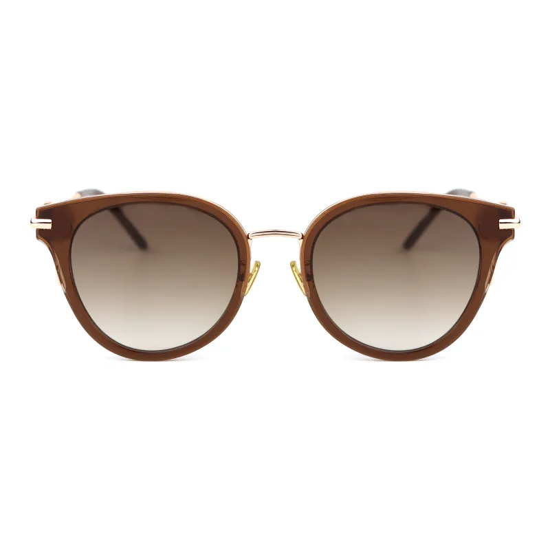 JIANGDAREN Plate And Metal Oval Sunglasses Unisex-2