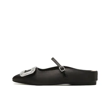Lan Miao Rubber Sole Slip Resistant Closed Toe Slippers Women's