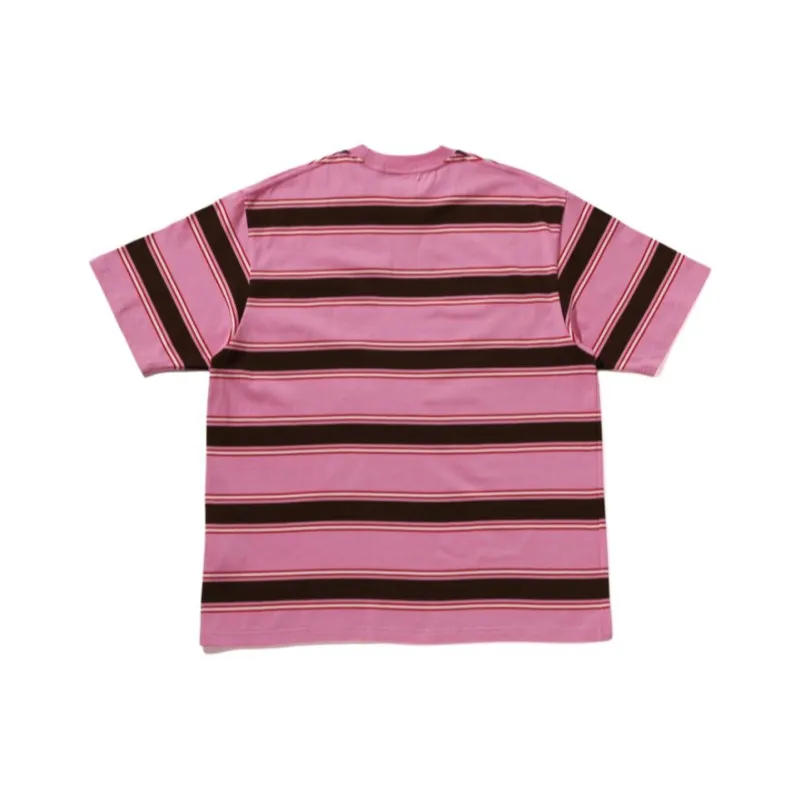 A BATHING APE One Point Strip Relaxed Fit Tee-3