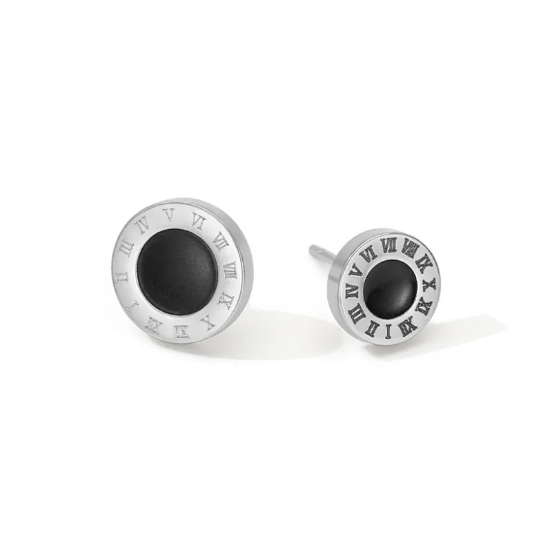 Lady Go Titanium Steel Stud Earrings Unisex-6