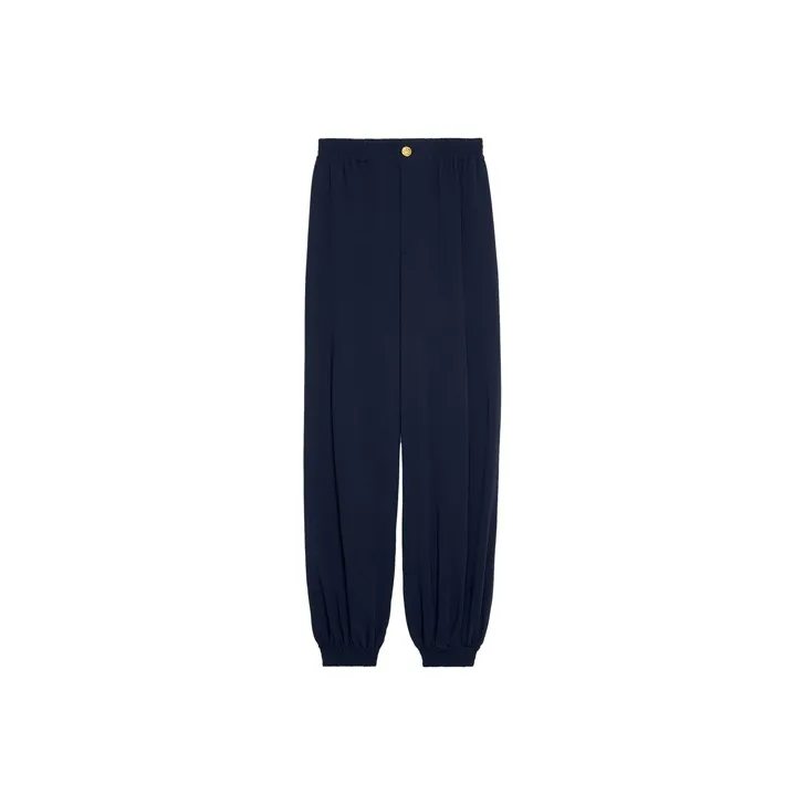 GUCCI FW21 Casual Pants Women's Dark Blue-0