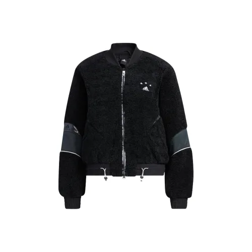 Adidas Cropped Coats Women's Black