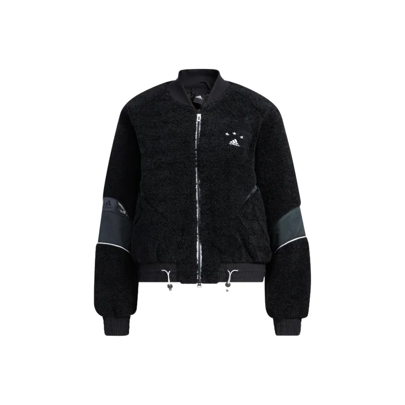 Adidas Cropped Coats Women's Black-0