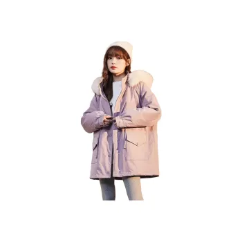 Tonlion Puffer Jacket Women's Gray Purple