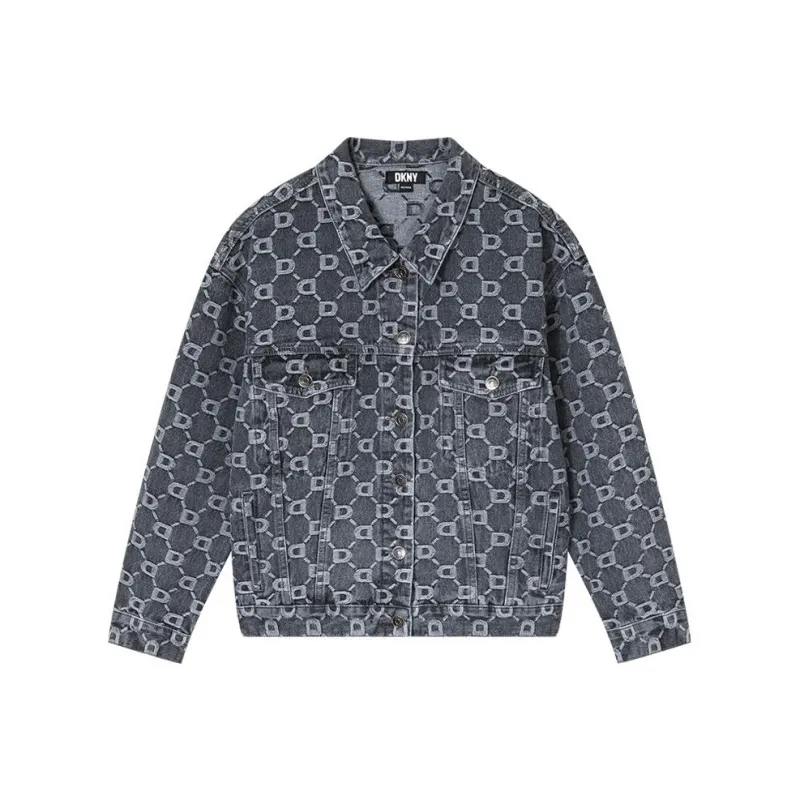 DKNY Denim Jackets Women's Gray-0