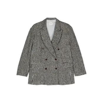 Alysi Houndstooth pattern Coat