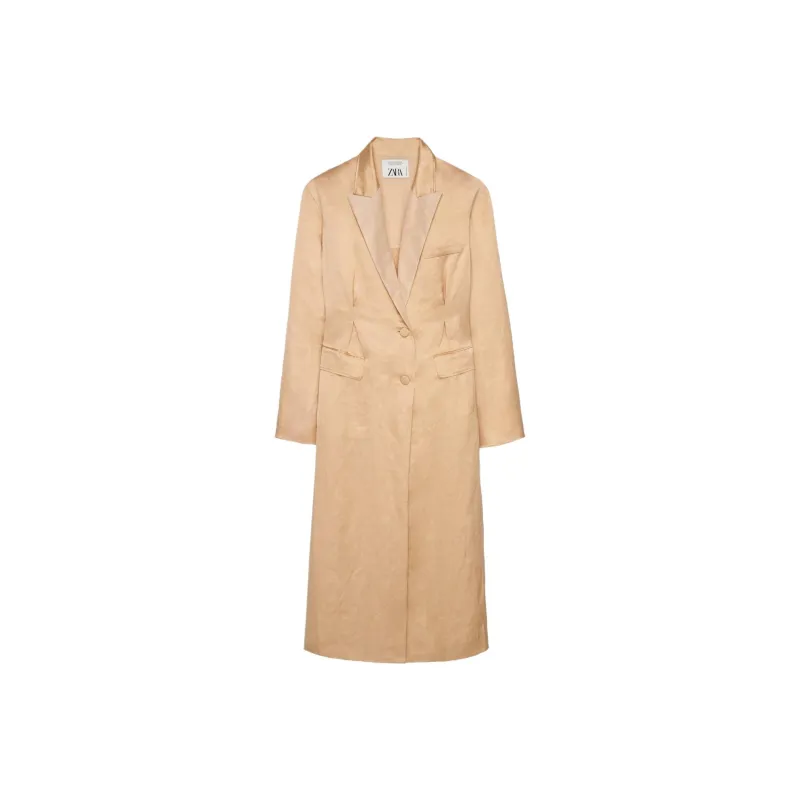 ZARA Coats Women's Light Pink-0