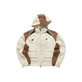 FILA FUSION URBAN TECH Puffer Jacket Women's Heather Gray Light Khaki