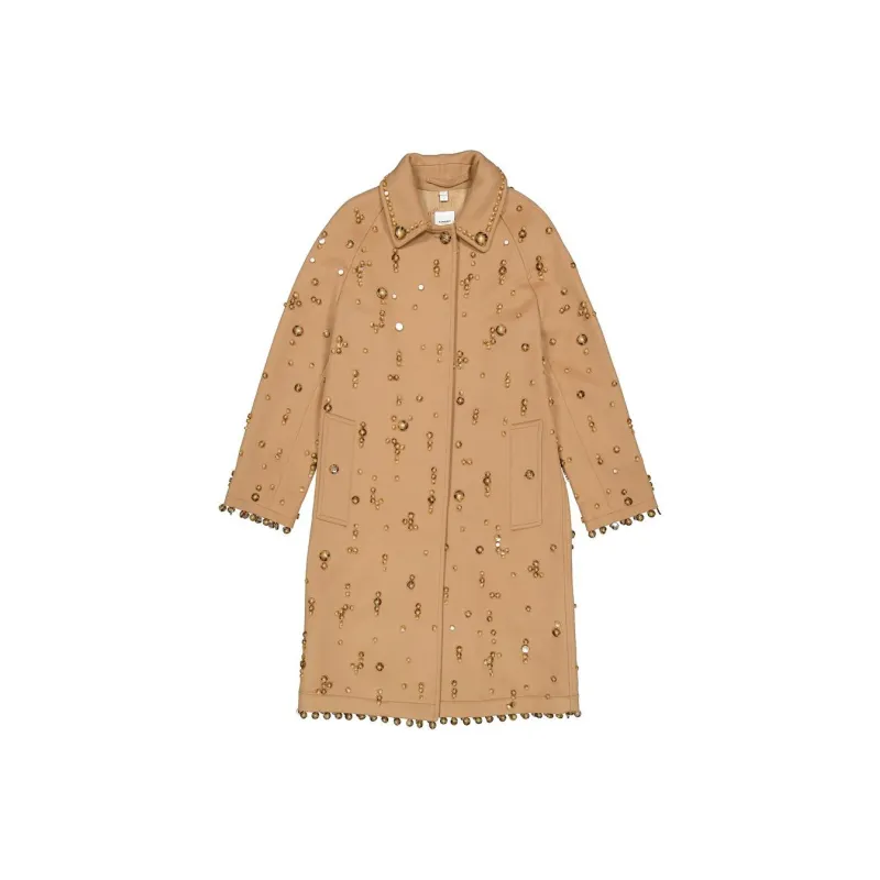 Burberry Coats Women's Camel-0