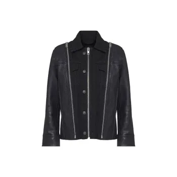 DIESEL Leather Jackets Women's Black
