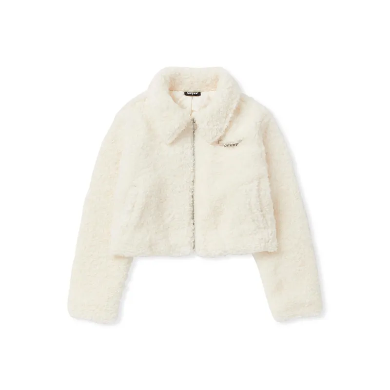 Nerdy Velvet Jackets Women's Light Yellow-0