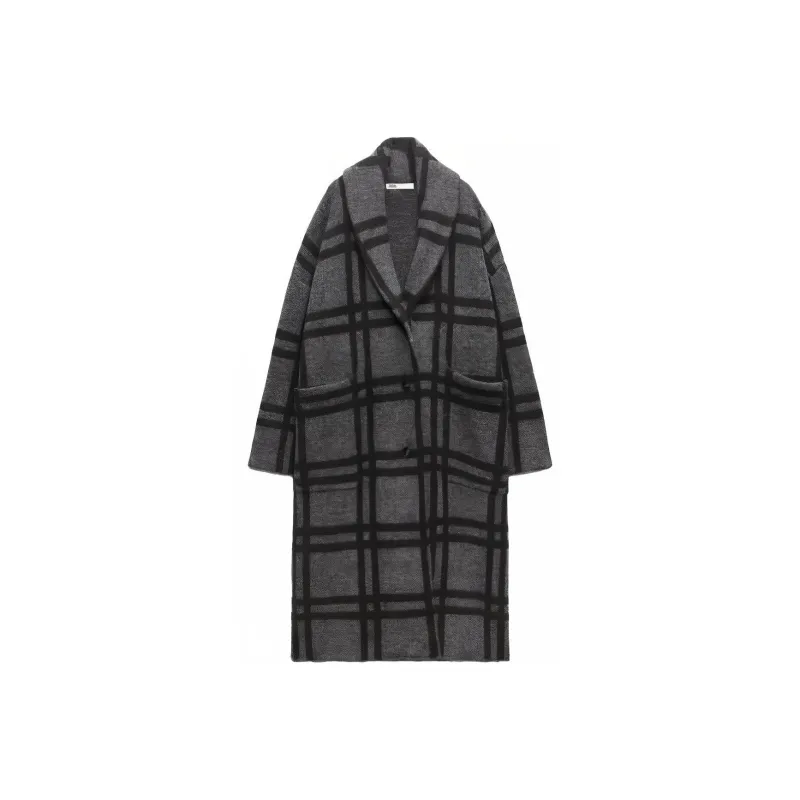 ZARA Coats Women's Gray-0