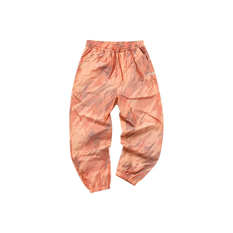 FILA FUSION STREET SPORT Casual Pants Women's Orange Red Umbrella Bird-0