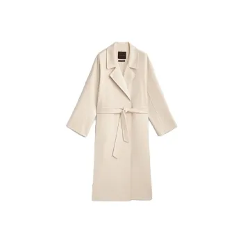 Massimo Dutti Coats Women's Ecru