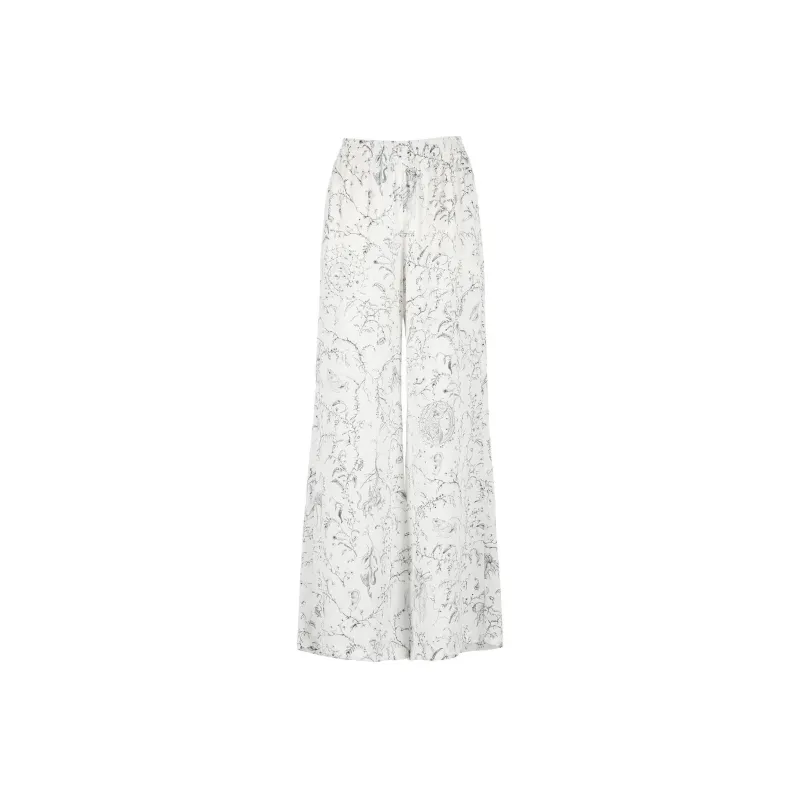 Fabiana Filippi Silk Satin Flared Trousers-0