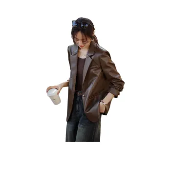 Mo Han Yi Mei Business Suit Coat Women's Coffee