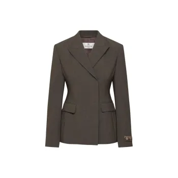 ARITZIA FW24 Babaton Intelligence Blazer Business Suit Women's Heather Rich Mocha Brown/Khaki