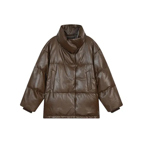 ELF SACK Down Jacket Women's Versatile Milk Coffee