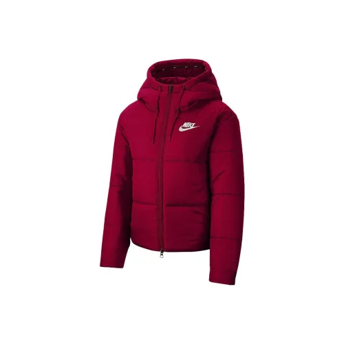 Nike Puffer Jacket Winter Women's Red