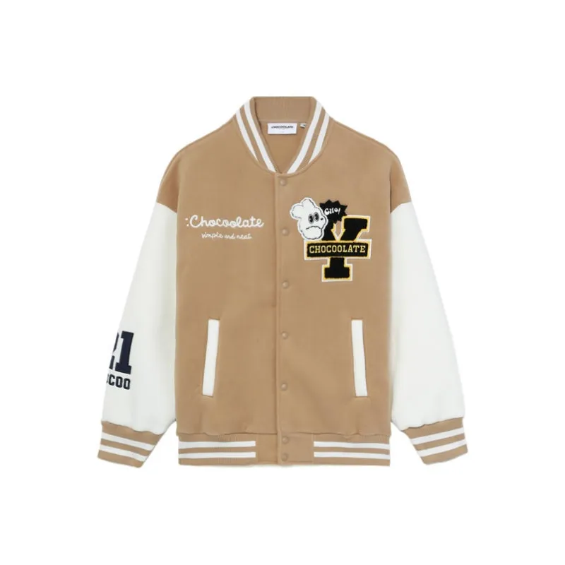 :CHOCOOLATE Bunny-motif Letterman Jacket-0