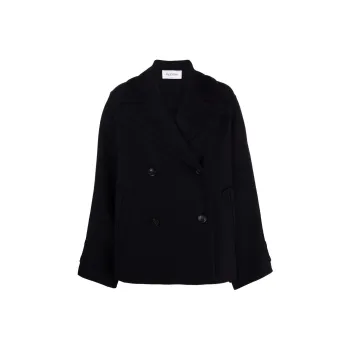 Valentino Cropped Coats Women's Black