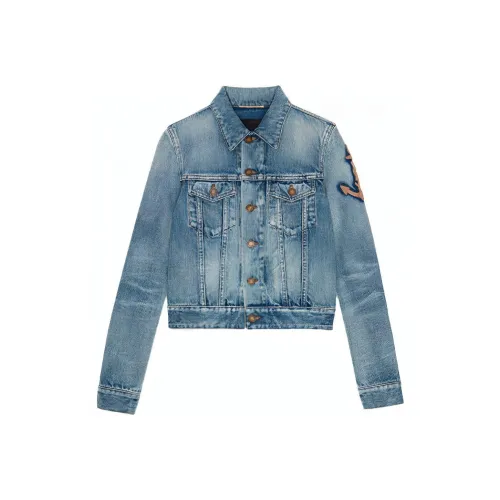 SAINT LAURENT Denim Jacket Women's Blue