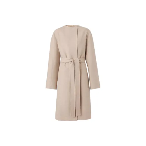 Burberry Velvet feel Coat Women's Soft Yellow Umber