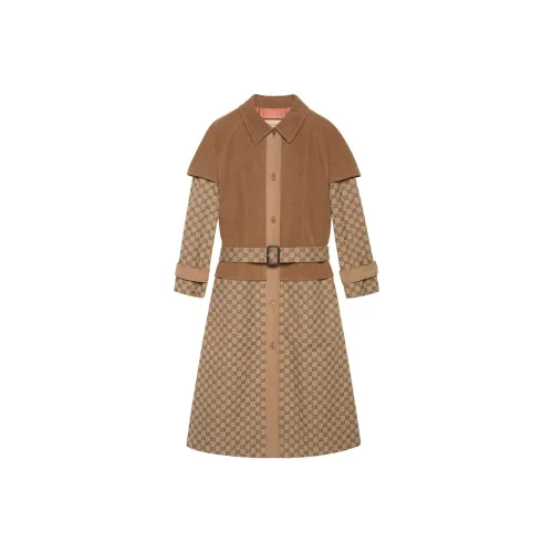 GUCCI Gg Long-Sleeved Trench Coat