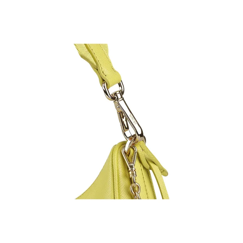 PRADA Re Edition Calfskin Shoulder Bag Women's Yellow-8