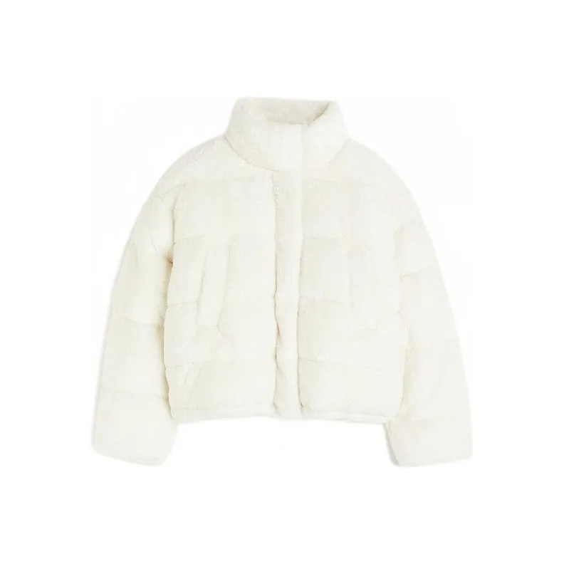 H&M Puffer Jacket Women's White-0
