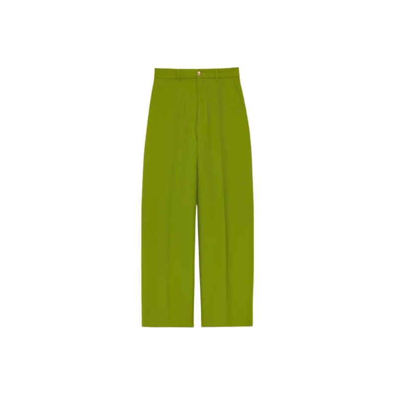 GUCCI High waisted Wide leg Trousers-0