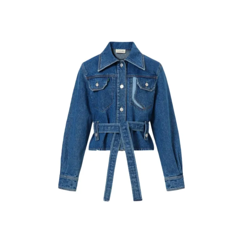 CARVEN Denim Jacket Women's Dark Blue-0
