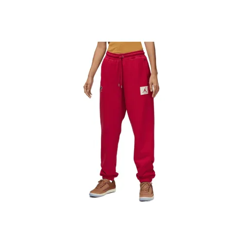 JORDAN Knitted Sweatpants Women's Red