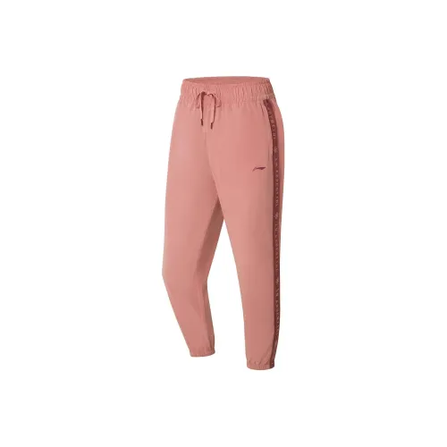 LINING Fitness Series Knitted Sweatpants Women's Pink