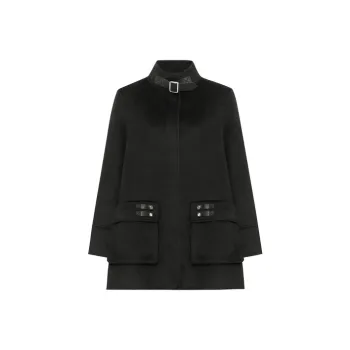 MEIYANG Coats Women's Black