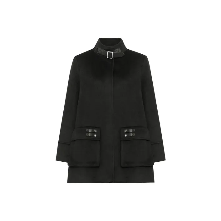 MEIYANG Coats Women's Black-0