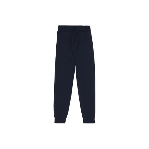 Burberry Knitted Sweatpants Women's Dark Charcoal Blue
