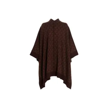 MICHAEL MICHAEL KORS Michael Kors Logo Jacquard Knit Poncho