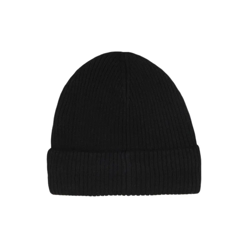 HUGO BOSS Knitted Fabric Beanies Unisex Black-2