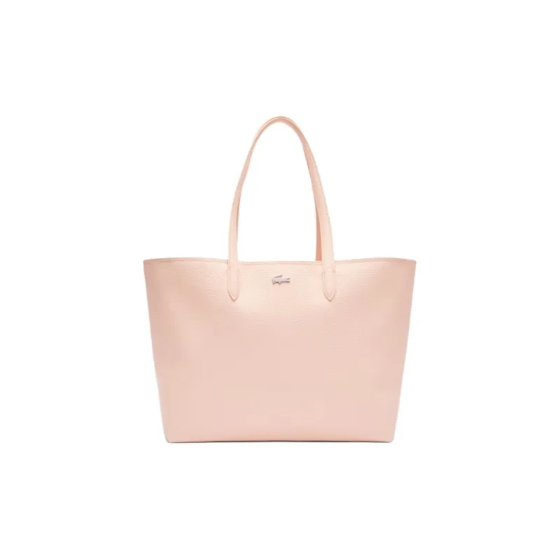 LACOSTE PVC Tote Bag, Shopping Bag, Shoulder Bag Women's Light Pink-0