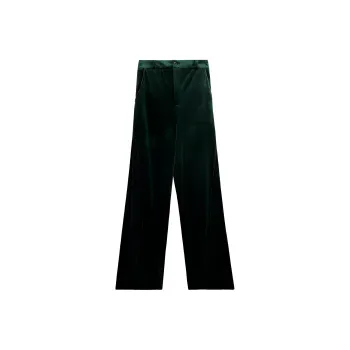 Lulupeach Casual Pants Women's Emerald Green