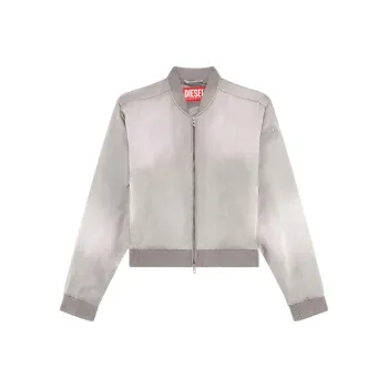 DIESEL G Khlow N1 Logo Embroidered Zipped Jacket